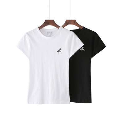 PALEESIJA同情心的Agnes B.Small B圆领棉质短袖T恤女士